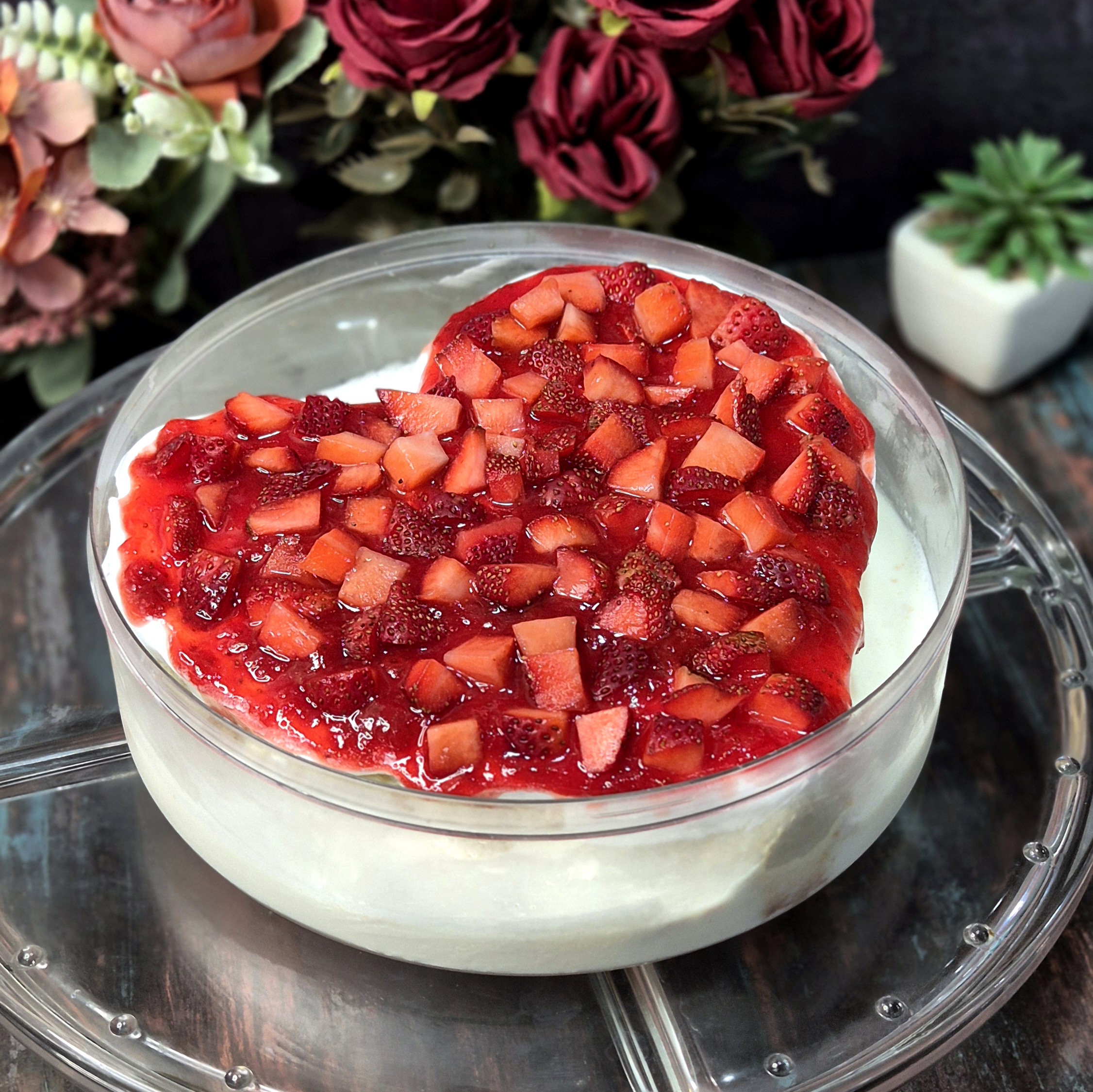 Strawberry Heart Tres Leches