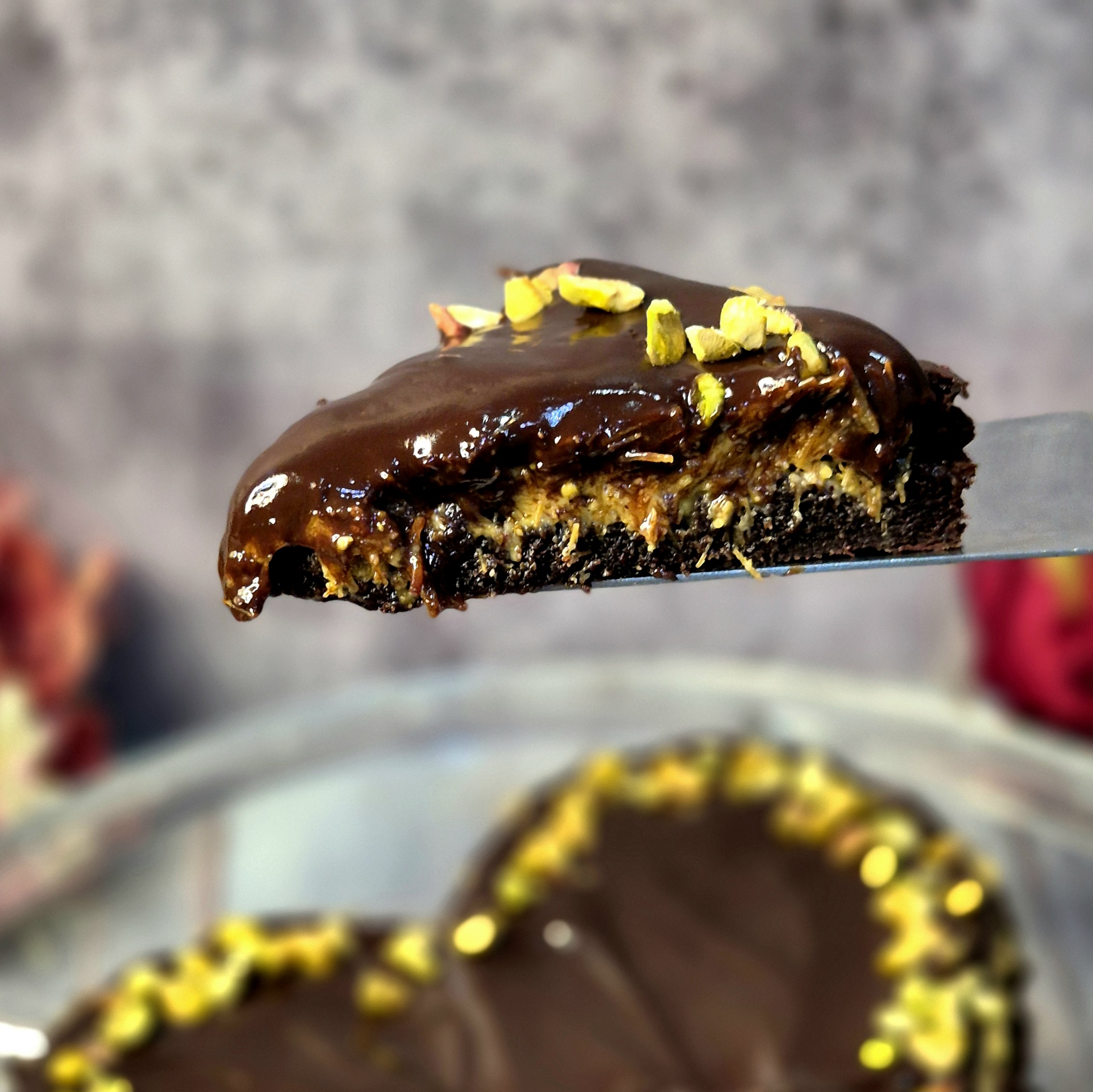 Kunafa Heart Brownie - Image 2